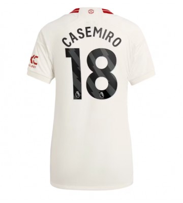 Lacne Ženy Futbalové dres Manchester United Casemiro #18 2023-24 Krátky Rukáv - Tretina